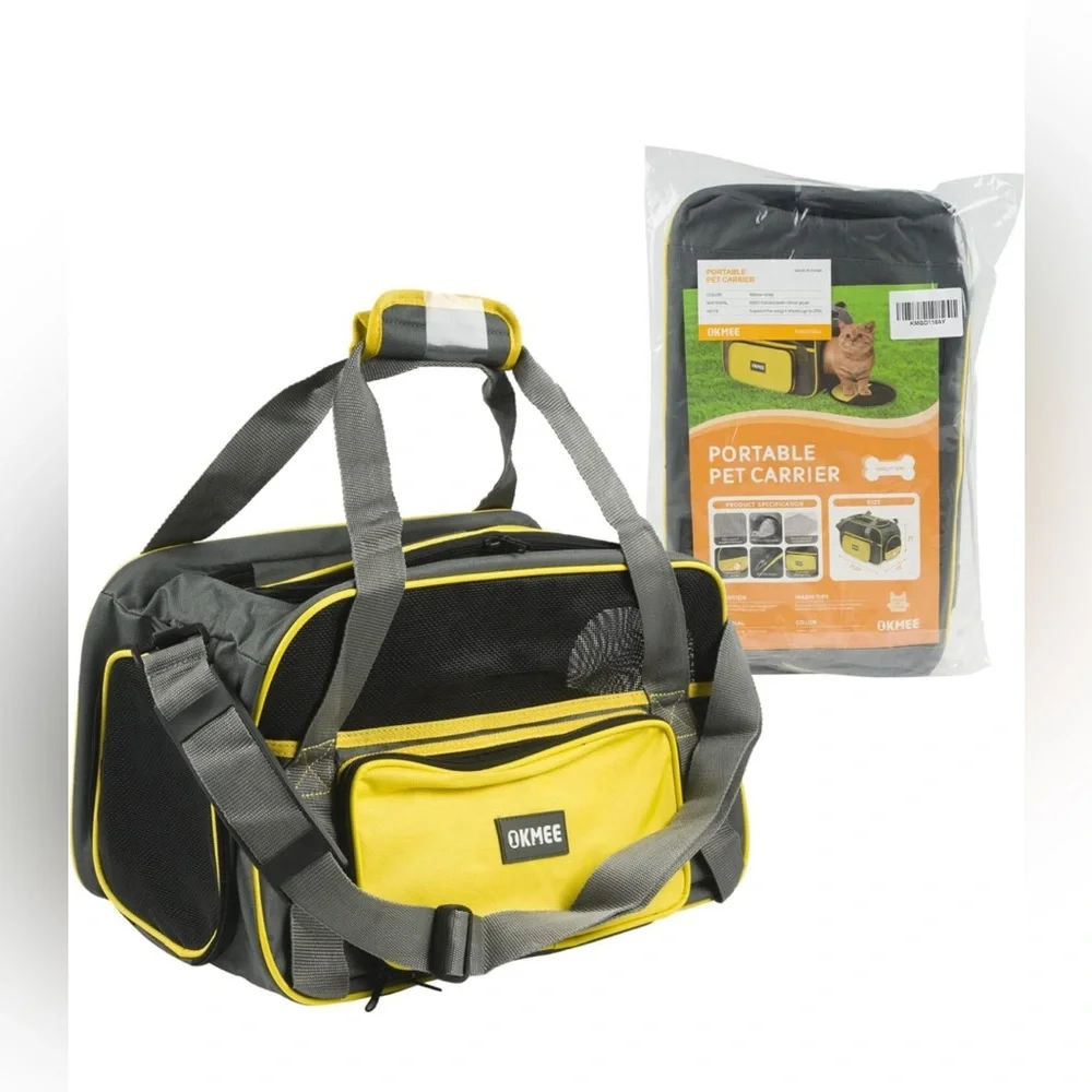 OKMEE Portable pet carrier for small & medium cats, dog puppies.
